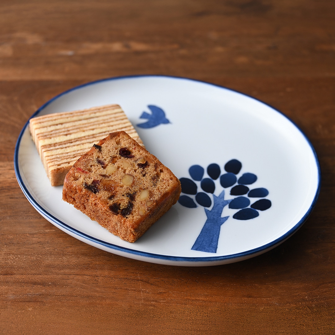 【お届けは12/1~】スイーツプレート&ミニココット(砥部焼)