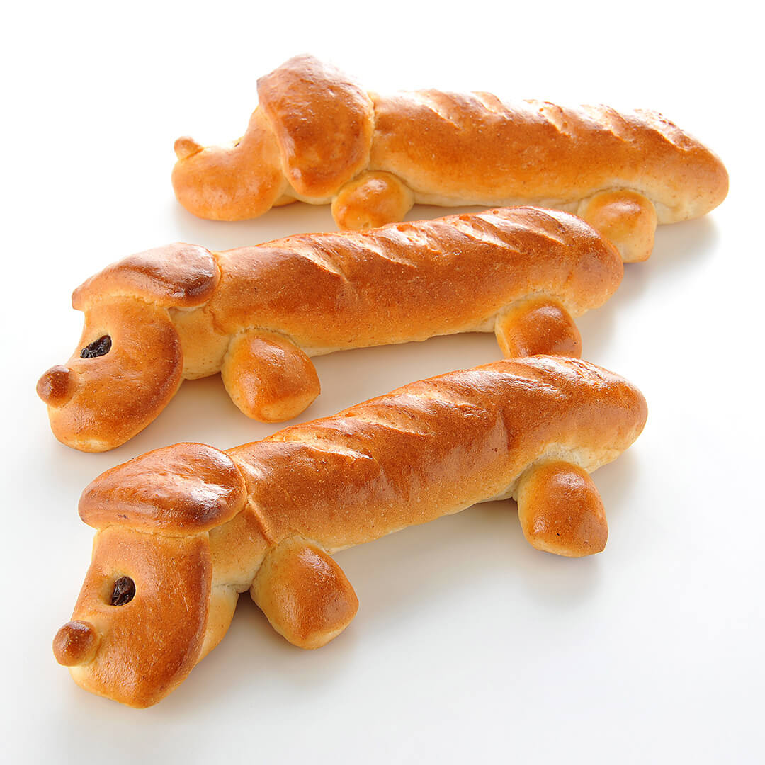 いぬのドッグロール ３個入 パン アンデルセンのパン通販サイト パンの通信販売 ギフトのショッピングはアンデルセンネット