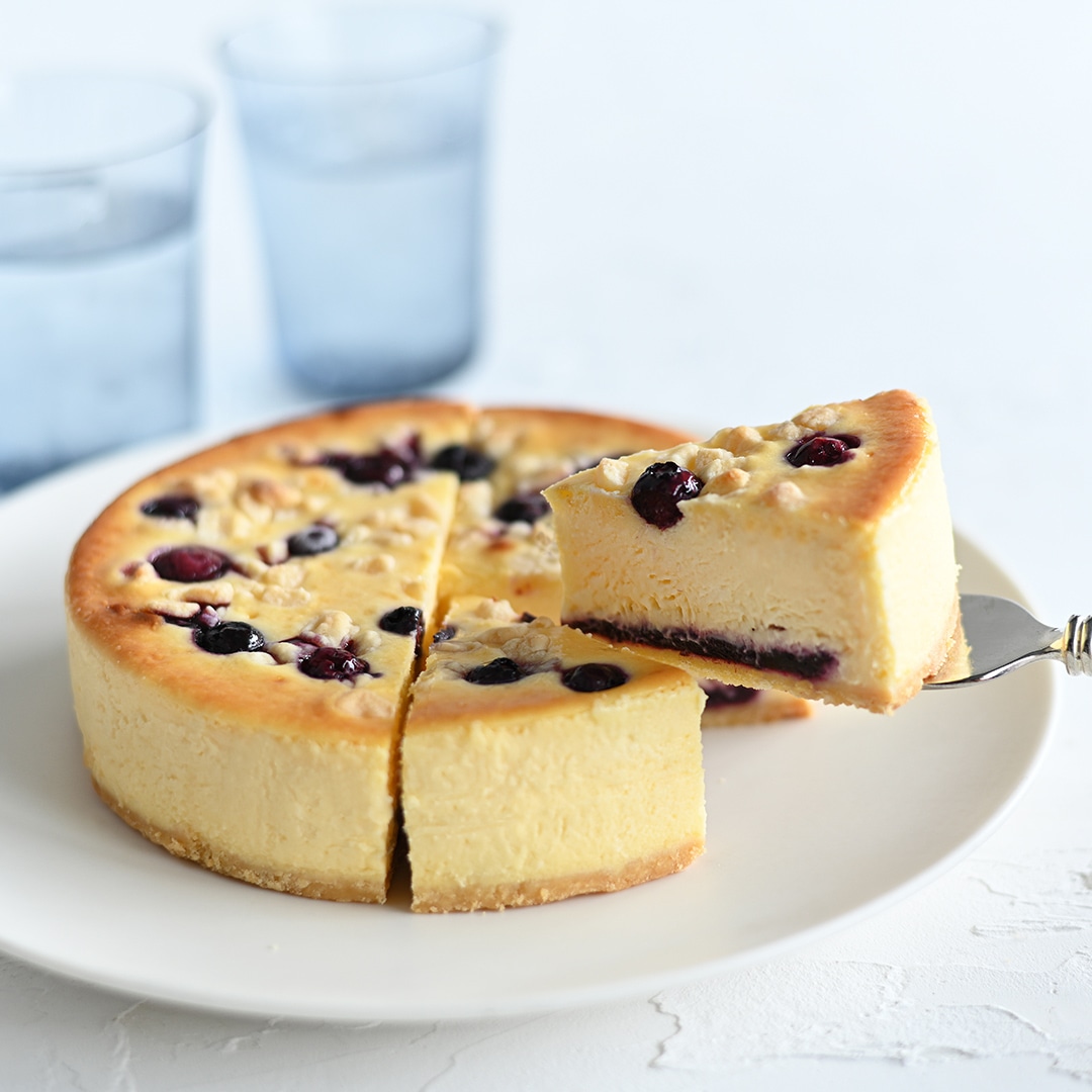 大崎上島ブルーベリーのクランブルチーズケーキ *