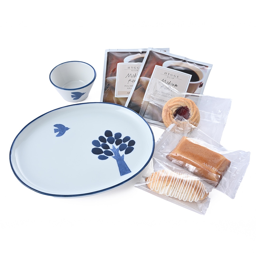 【お届けは12/1～】スイーツプレート＆ミニココット（砥部焼）