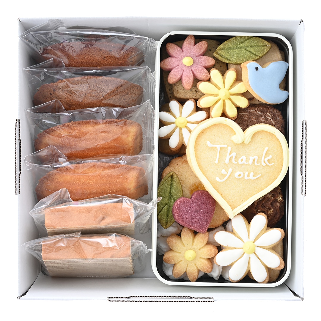 パーソナルクッキー（マーガレット）＆スイーツ／メッセージクッキー缶 *