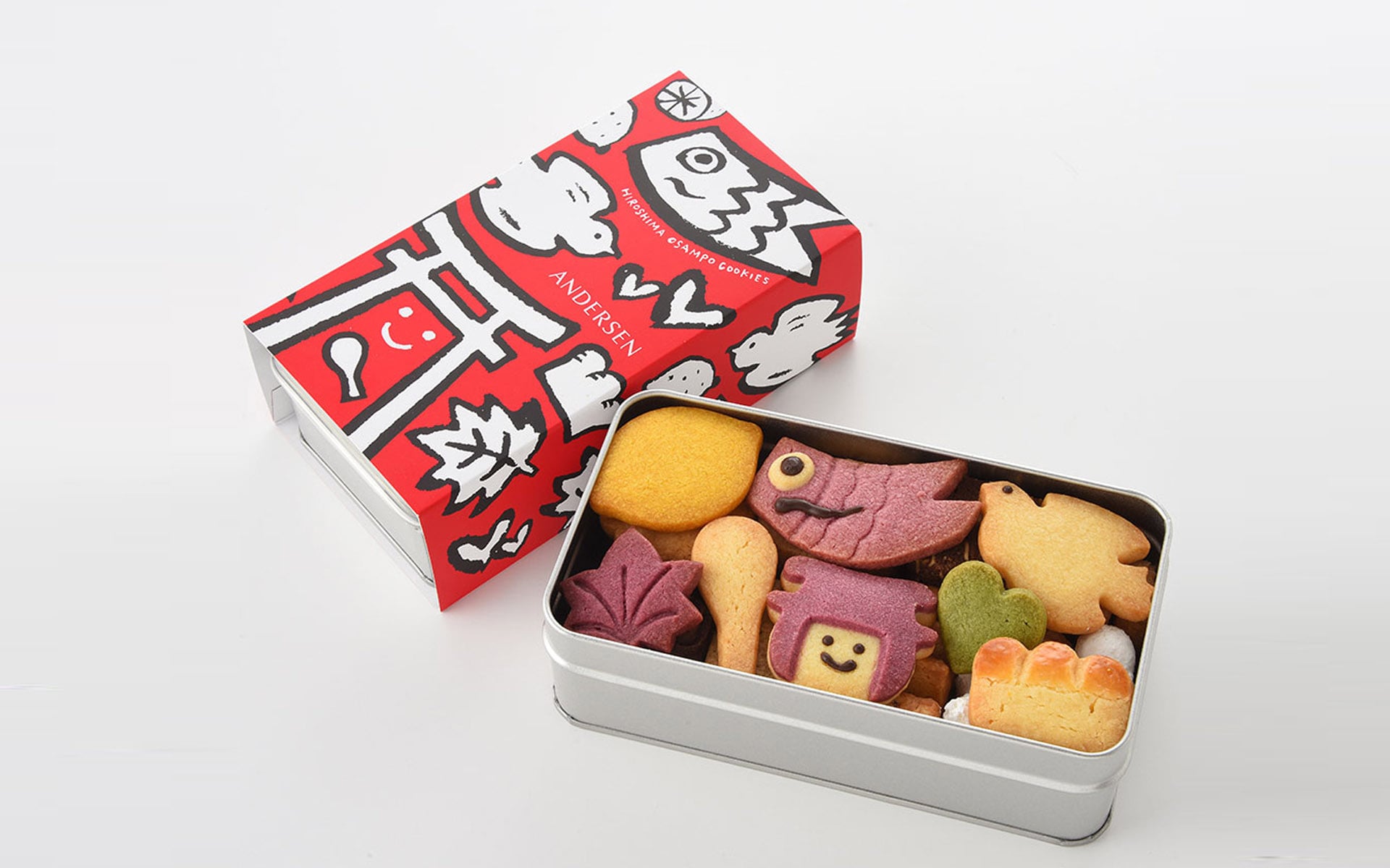 G7広島サミットでアンデルセンのクッキー缶「広島おさんぽクッキー」が提供されました。
