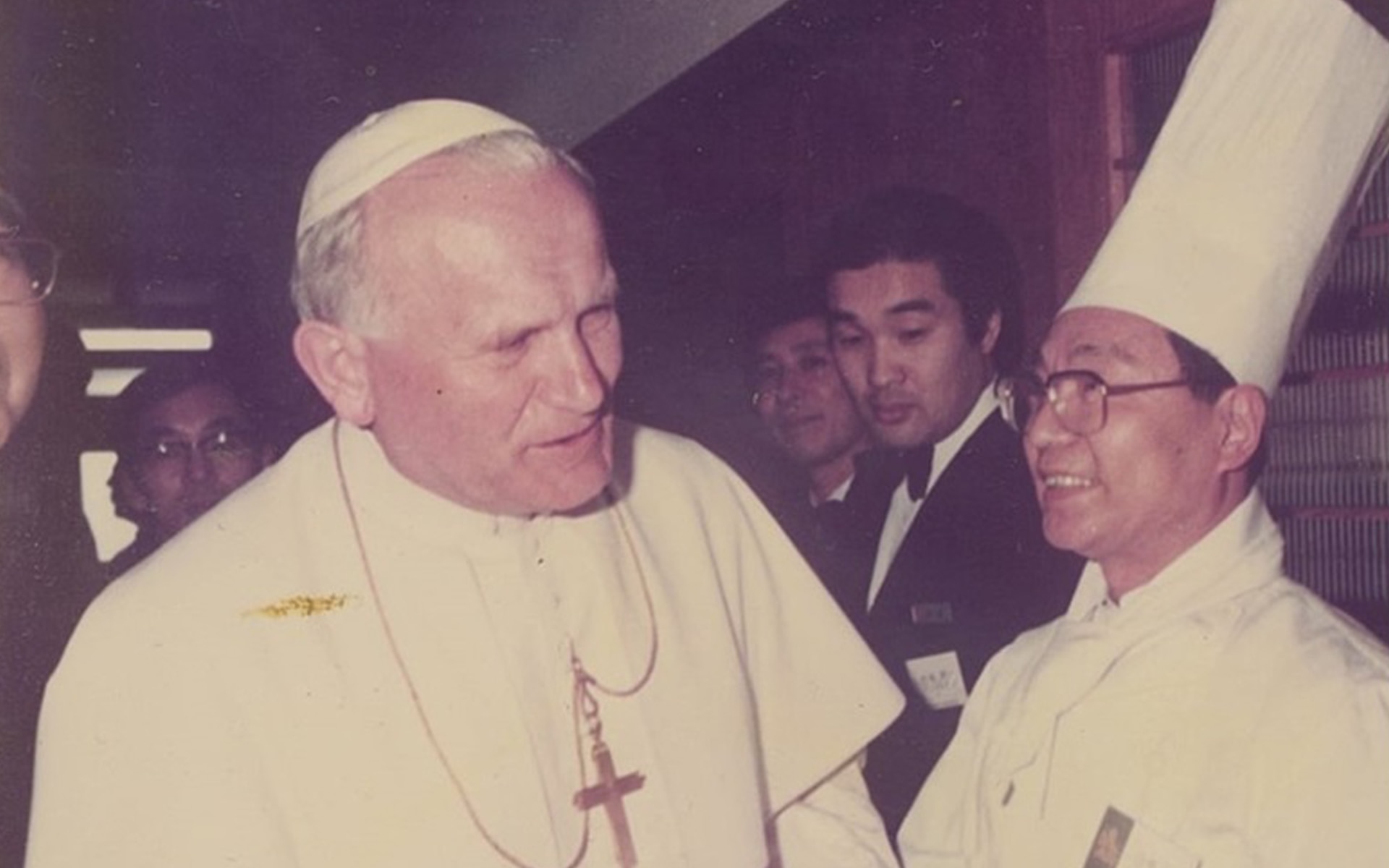 1981年2月25日 ローマ法王 ヨハネ・パウロ二世来広 広島アンデルセンに午餐のご下命