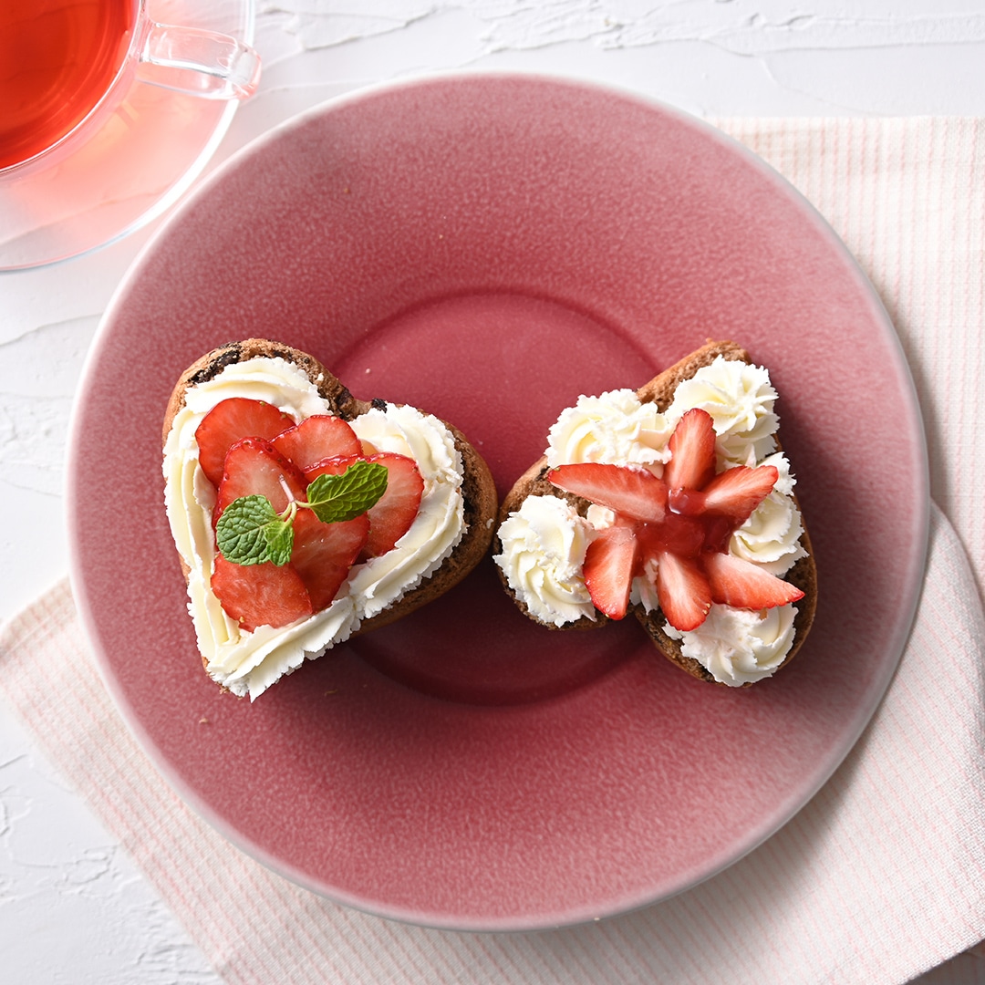 ハートのブリオッシュ（チョコ）