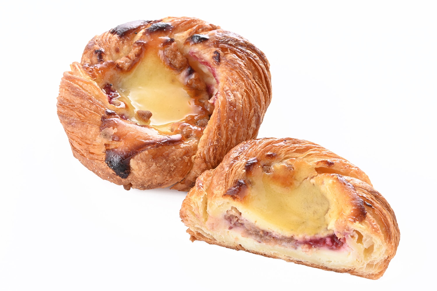 2層のクリームチーズデニッシュ