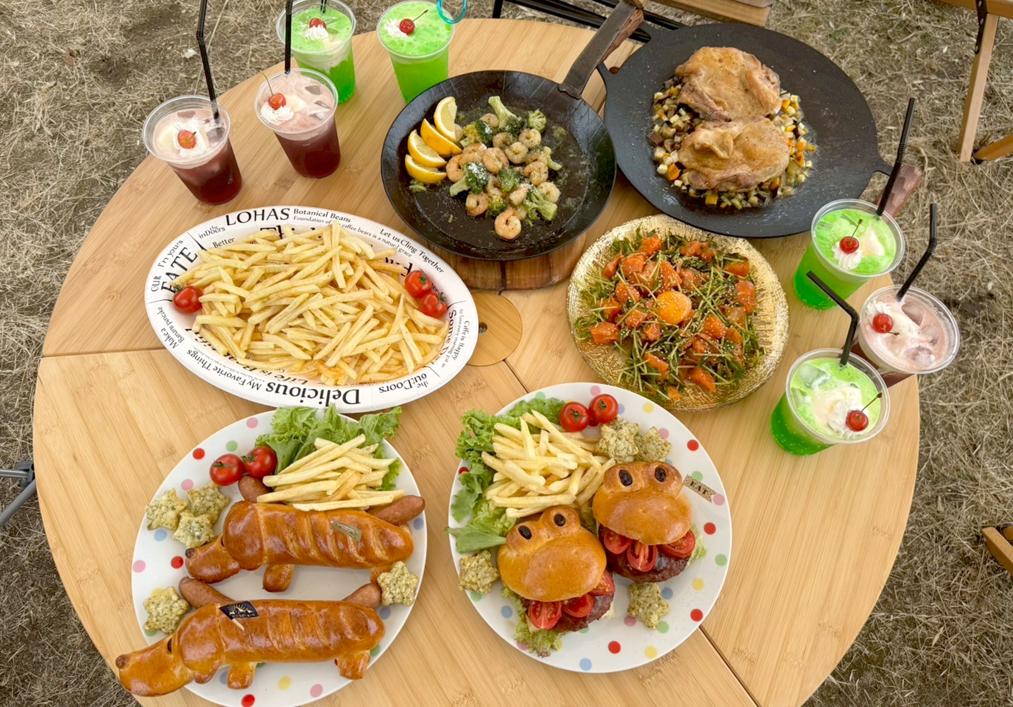 キッズパーティを使ったバーベキュー