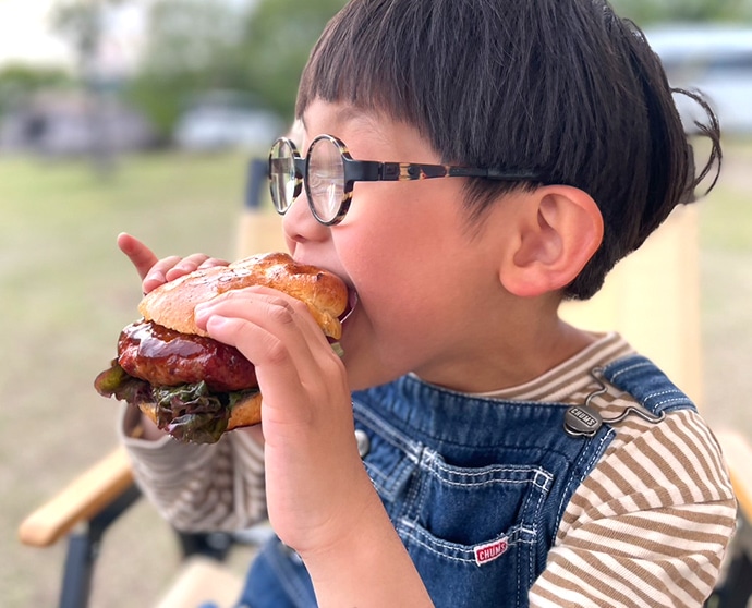 キッズパーティを使ったバーベキュー