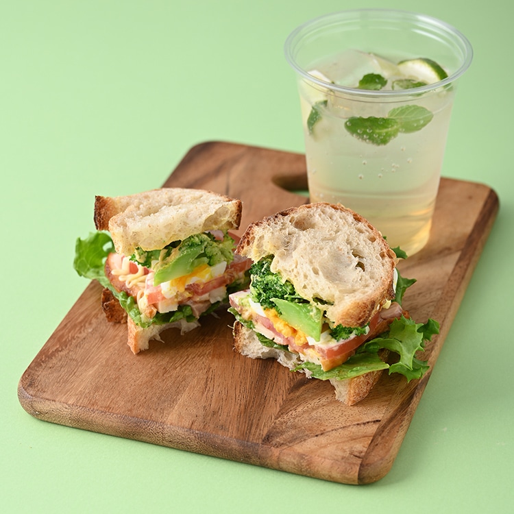 11mmのスライスのthe Breadを使ったサンドイッチ