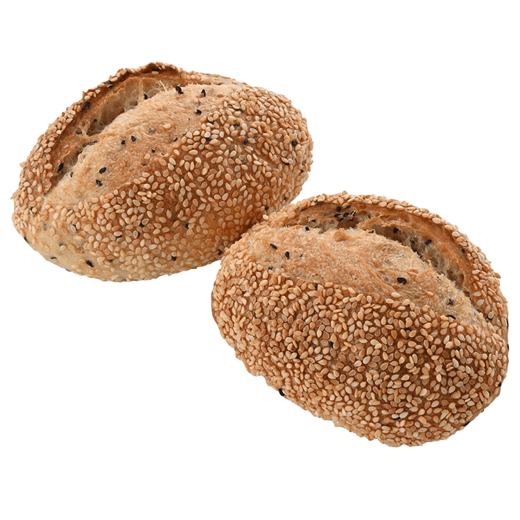 国産小麦のロールパン（ごま）の写真