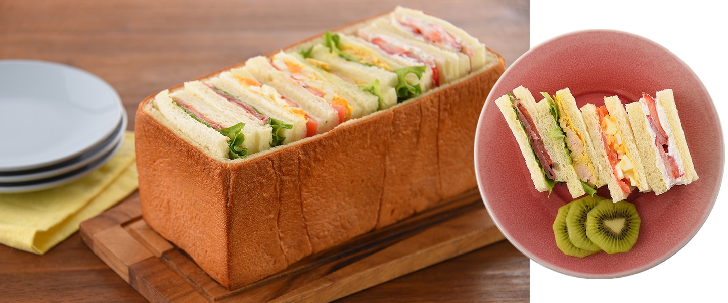 食パンBOXサンドイッチの写真