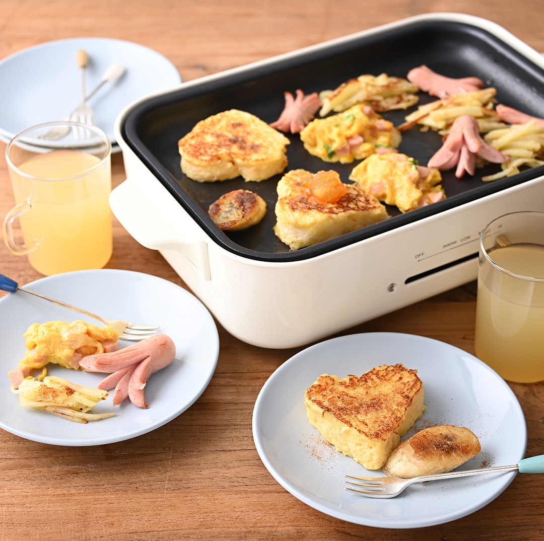 ホットプレートで焼き・焼き！ブレックファストの写真