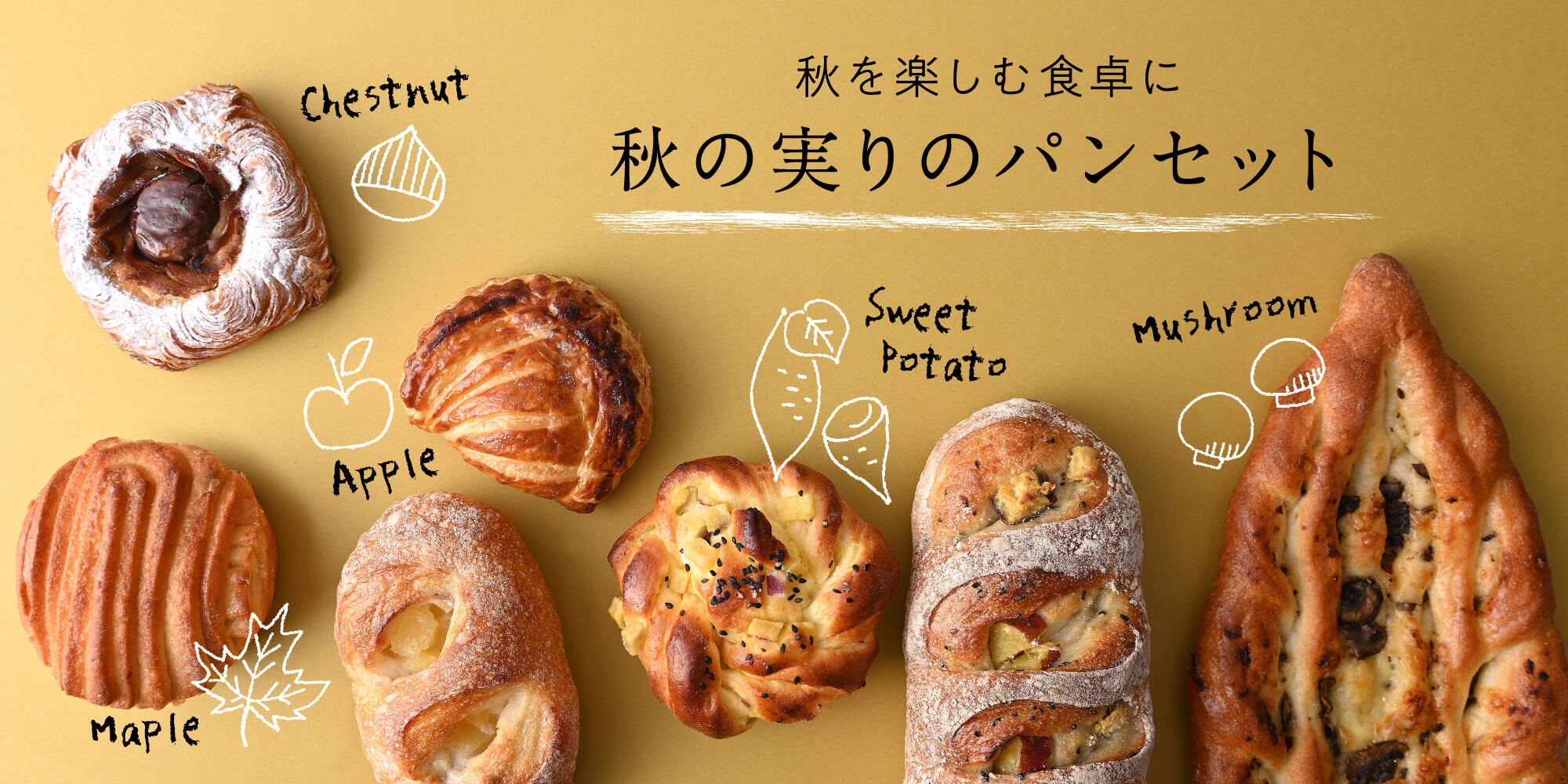 【送料込】秋の実りのパンセット